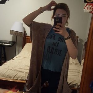 Free People Chunky Duster Cardigan Sweater